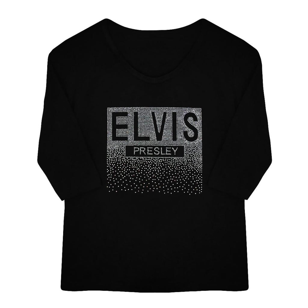 Elvis Signature Style: Elvis Presley Rain 3/4 Sleeve Women's T-Shirt