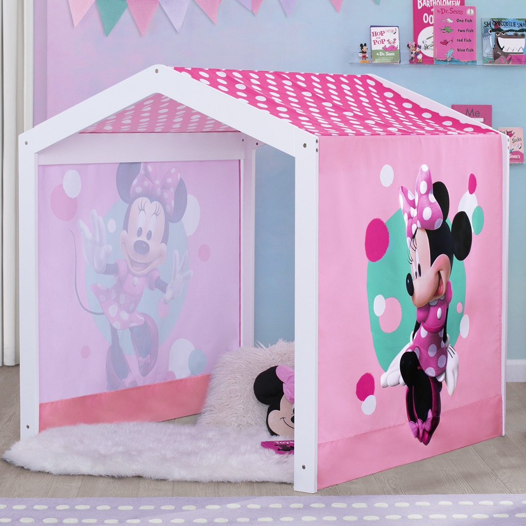 Minnie Mouse Indoor Playhouse with Fabric Tent for Boys and Girls