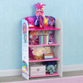 Trolls World Tour Wooden Playhouse 4-Shelf Bookcase